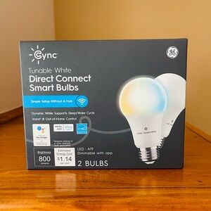 GE Cync Tunable White Smart Bulbs